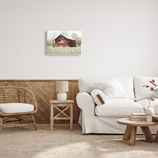 Stupell Industries Patriotic Barn Flag Wall Plaque Art
